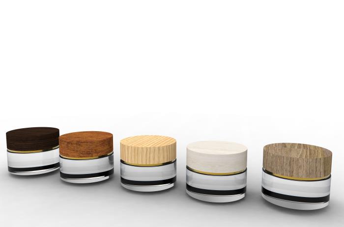 Wooden luxury for skin care and fragrance products